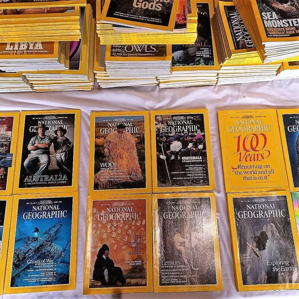 National Geographic Magazine Bundle Lot of 2 Magazines 1960 - 2024